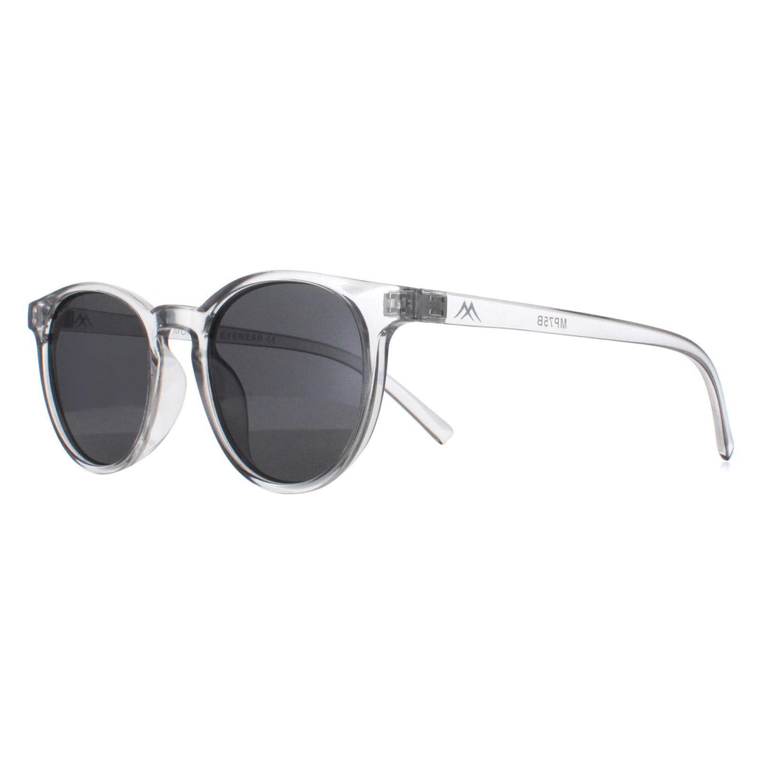 Montana Sunglasses MP75 B Shiny Clear Grey Smoke Polarized