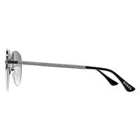 Guess Sunglasses GF6157 10B Shiny Light Nickeltin Grey Gradient