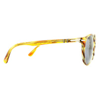 Persol Sunglasses 3152 9043/56 Brown Striped Yellow Blue Anti-Glare