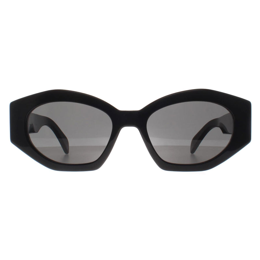 Celine Sunglasses Triomphe CL40238U 01A Shiny Black Smoke Grey