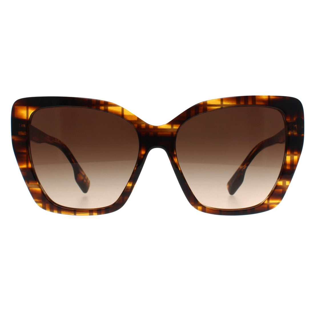 Burberry Sunglasses BE4366 Tamsin 3981/13 Check on Striped Brown Brown Gradient