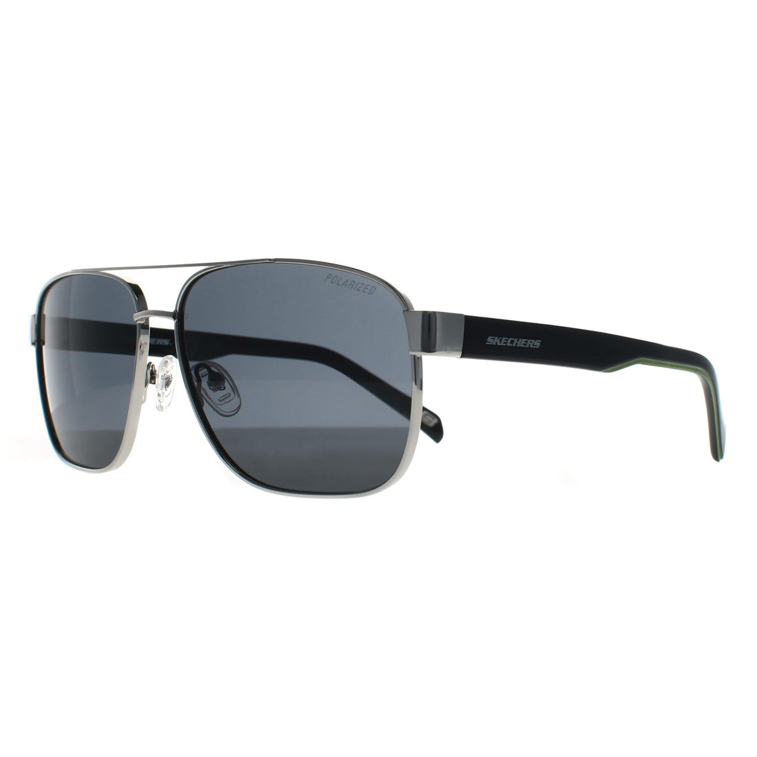 Skechers Sunglasses SE6160 10D Silver Black Grey Polarized