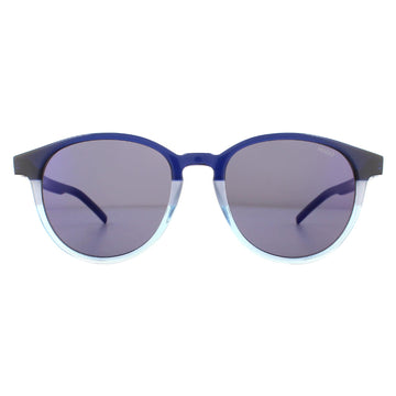 Hugo by Hugo Boss Sunglasses HG1127/S ZX9/XT Matte Blue Turquoise Blue Mirror