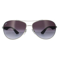 Ray-Ban RB3526 Sunglasses Matt Silver Grey Gradient