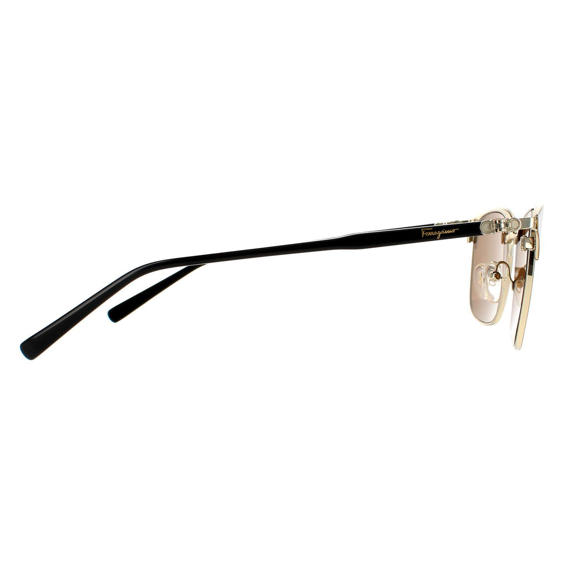 Salvatore Ferragamo Sunglasses SF180S 271 Havana Shiny Gold With Black Brown