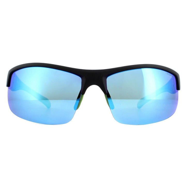 Polaroid Sport PLD 7019/S Sunglasses Black/Green / Blue Polarized