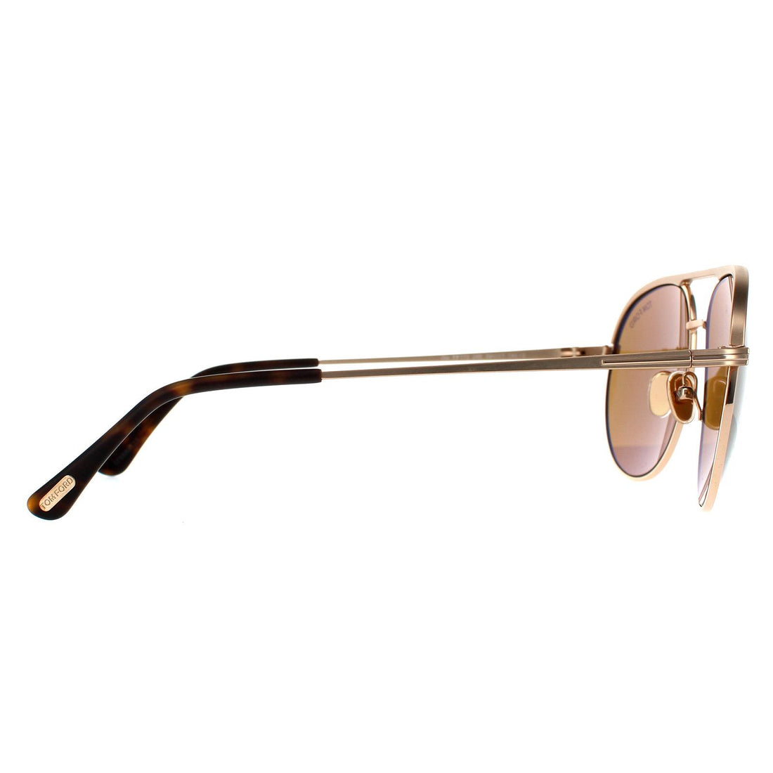 Tom Ford Sunglasses Gio FT0772 29E Matte Rose Gold Brown
