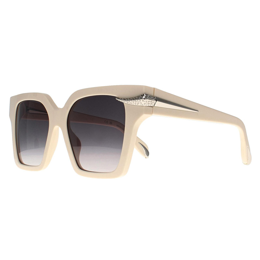 Roberto Cavalli Sunglasses SRC002S 09X7 Shiny Beige Grey Gradient