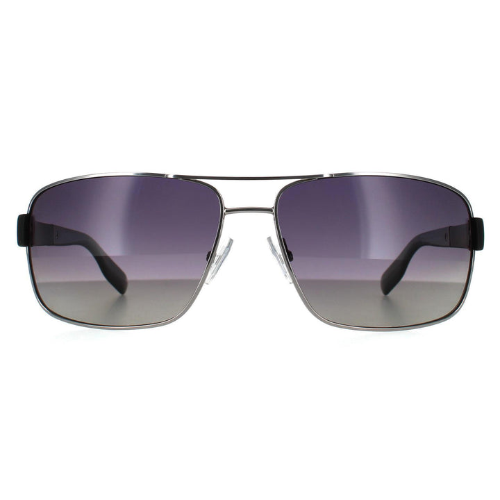 Hugo Boss Sunglasses 0521 OFR WJ Ruthenium Grey Gradient Polarized