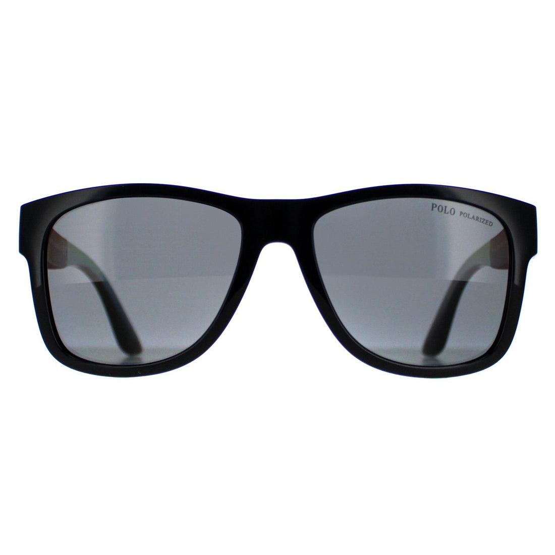 Polo Ralph Lauren Sunglasses PH4162 500181 Shiny Black Grey Polarised