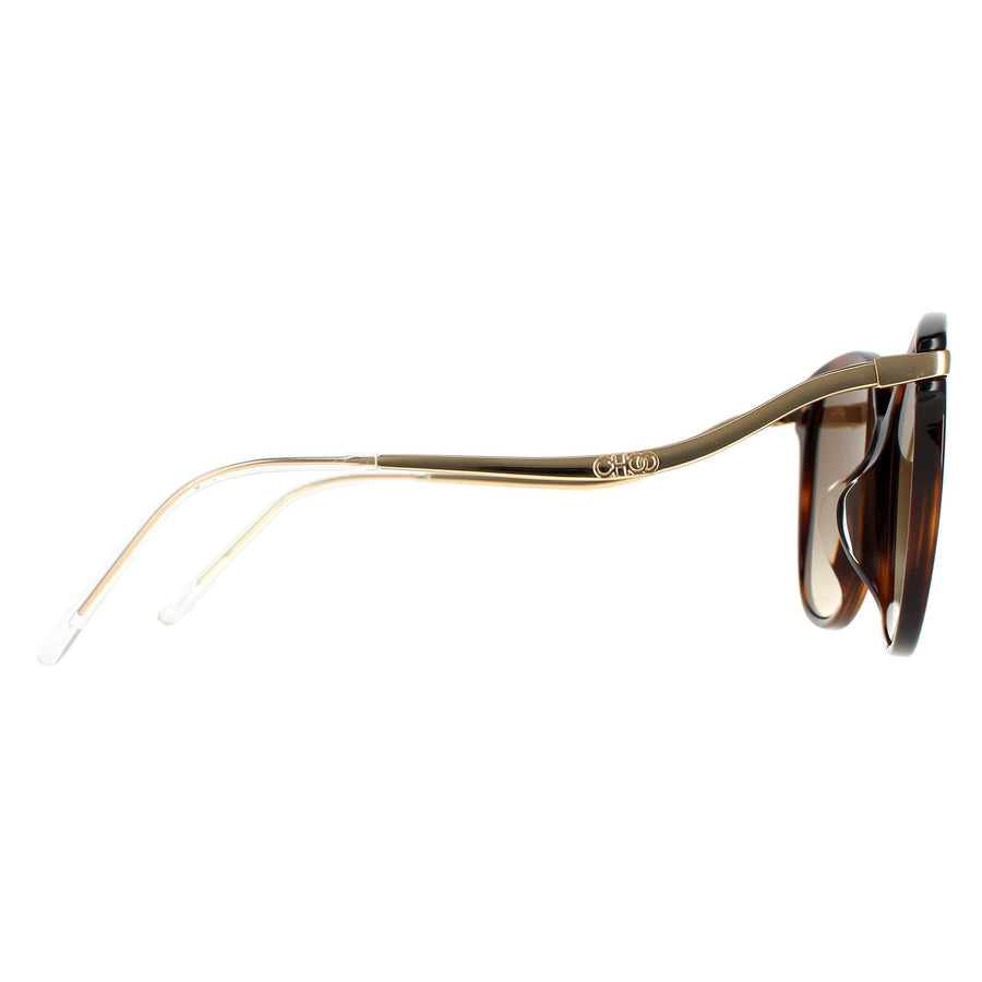 Jimmy Choo Sunglasses Peg/F/S O2V HA Glitter Havana Brown Gradient