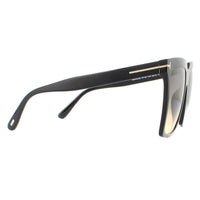 Tom Ford Sunglasses Sabrina 02 FT0764 01B Shiny Black Grey Smoke Gradient