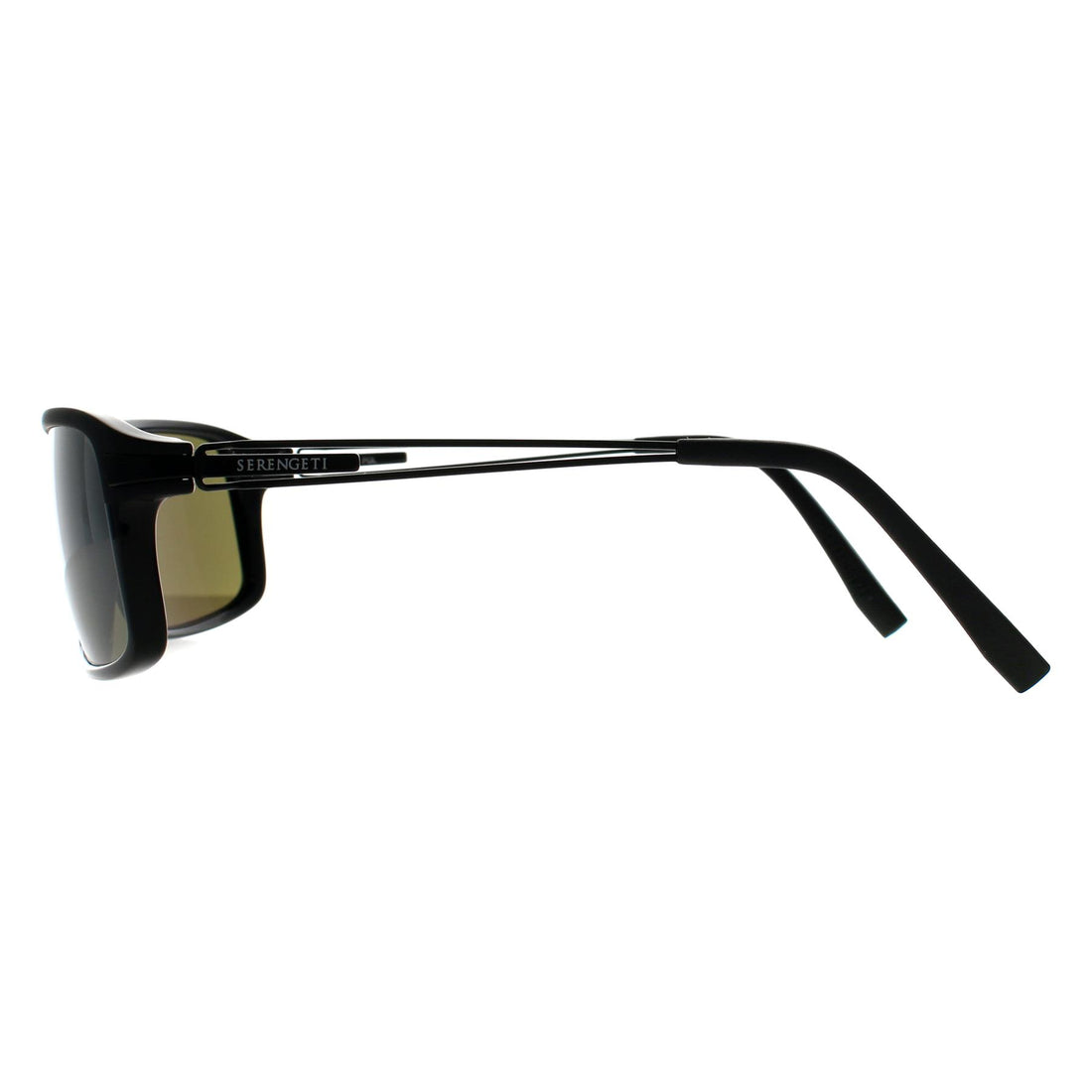 Serengeti Sunglasses Rivoli 7916 Shiny Matte Black Mineral Polarized 555nm Green Photochromic