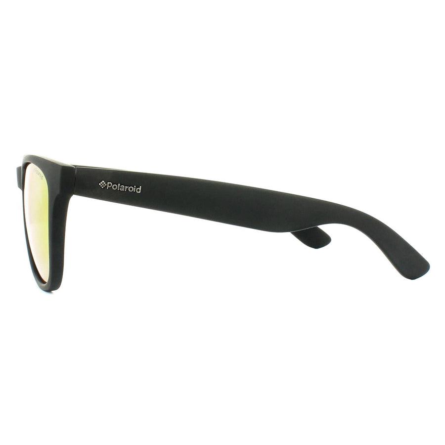 Polaroid Sunglasses P8443 9CA L6 Black Rubber Grey Red Mirror Polarized