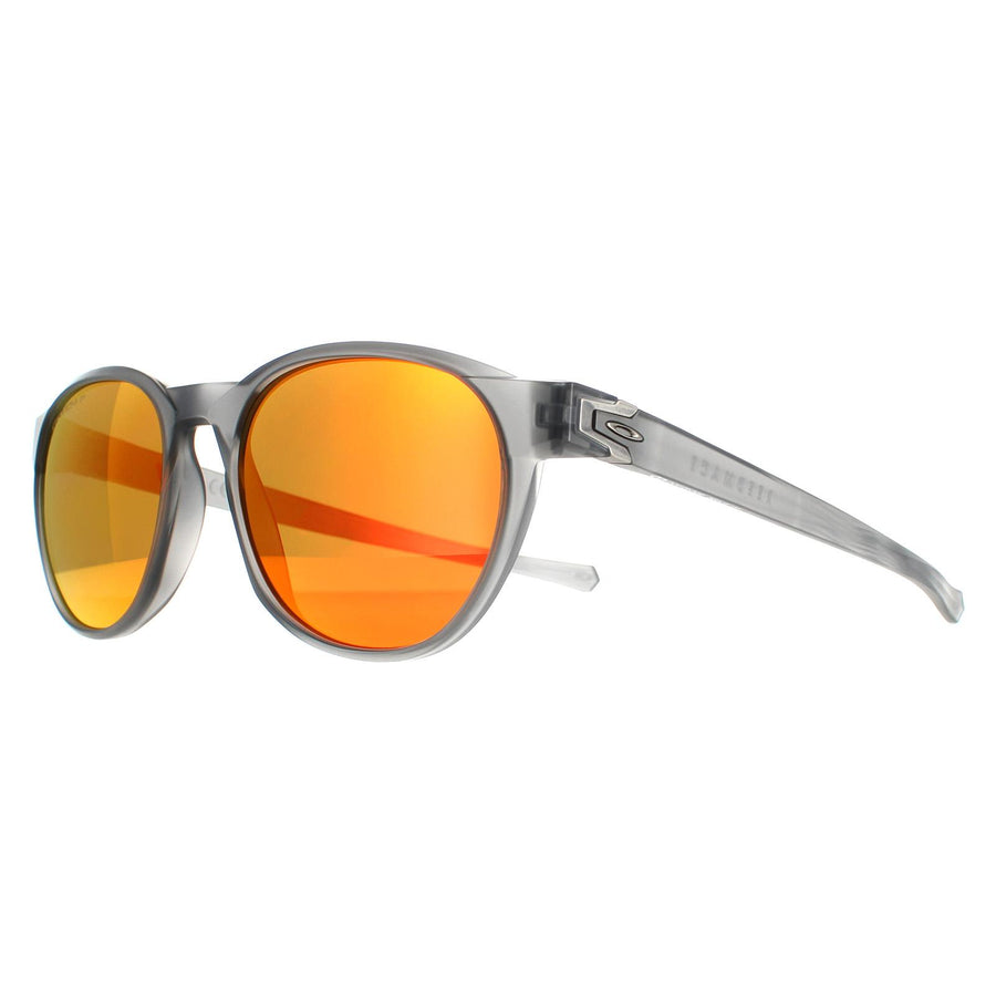 Oakley Sunglasses Reedmace OO9126-04 Matte Grey Smoke Prizm Ruby Polarized