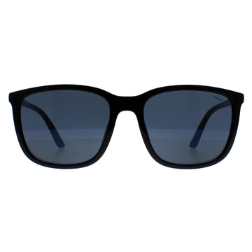 Polo Ralph Lauren Sunglasses PH4185U 500187 Shiny Black Dark Grey