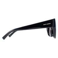 Saint Laurent Sunglasses SL 552 001 Shiny Black Solid Grey