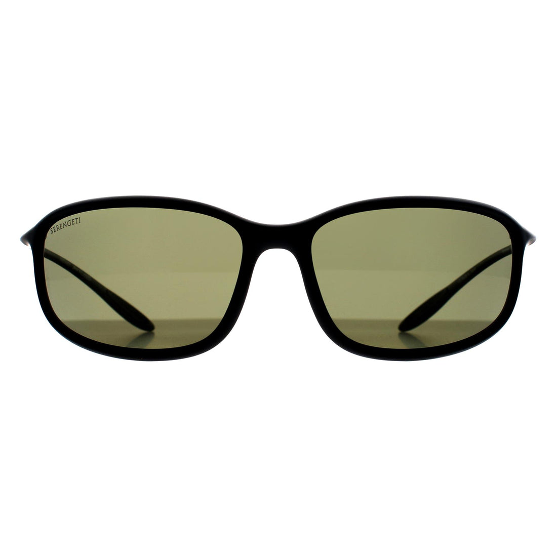 Serengeti Sunglasses Sestriere 8204 Matte Black Polarized 555nm Green Photochromic