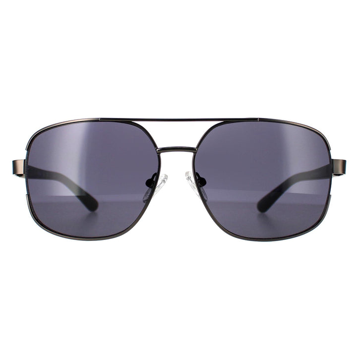 Guess GF0227 Sunglasses Shiny Gunmetal Smoke