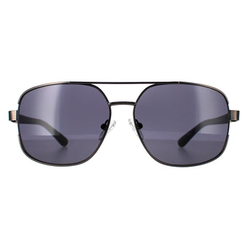 Guess GF0227 Sunglasses Shiny Gunmetal Smoke