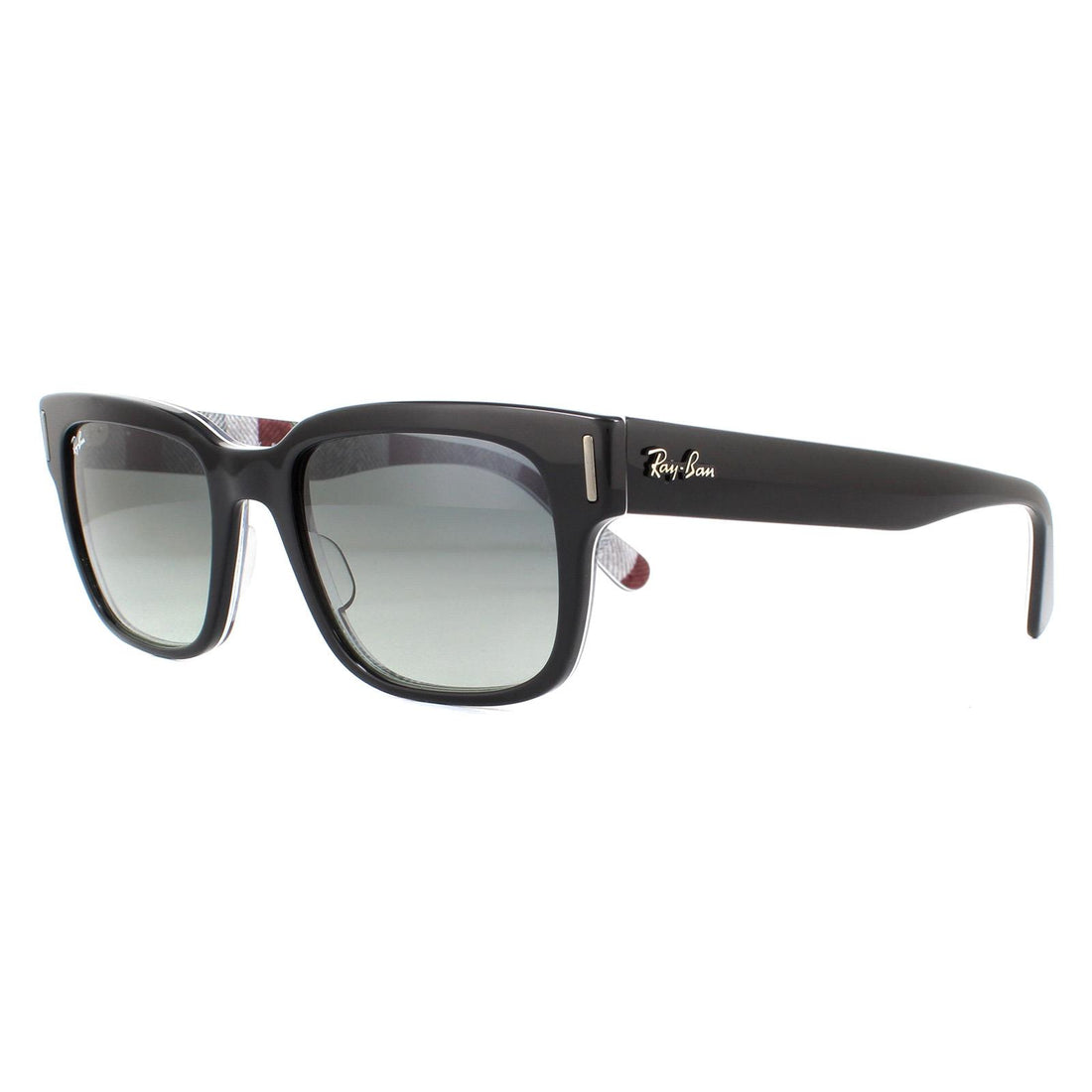 Ray-Ban Sunglasses Jeffrey RB2190 13183A Black On Chevron Grey