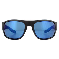Costa Del Mar Tico Sunglasses Matte Black Blue Mirror Polarized Plastic