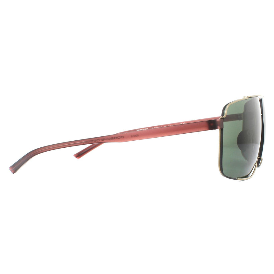 Porsche Design Sunglasses P8681 B Light Gold Green