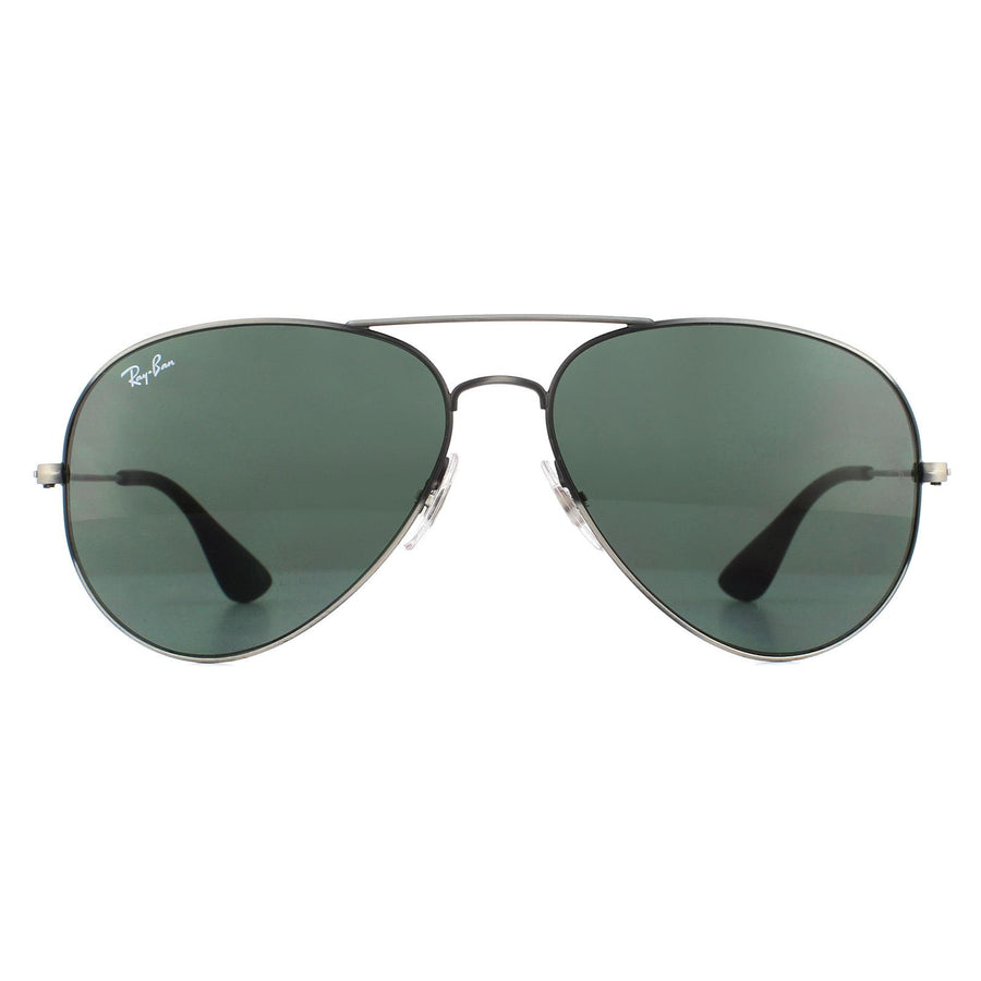 Ray-Ban RB3558 Sunglasses Antique Black Green Classic