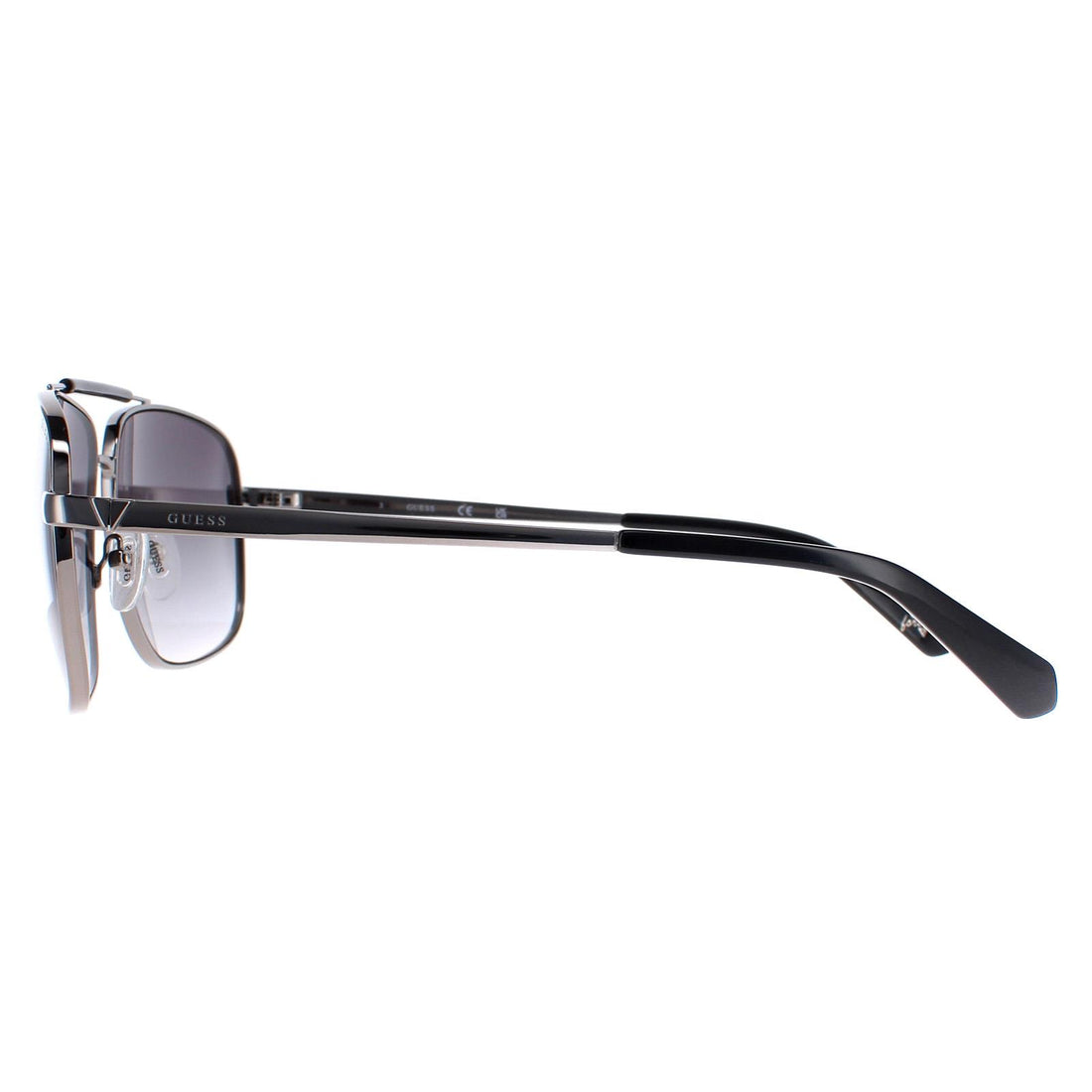 Guess Sunglasses GU5210 08B Shiny Gunmetal Smoke Gradient