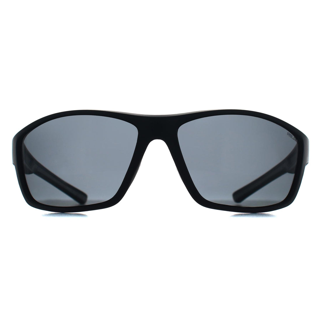 Relay Wrap Unisex Matte Black and Grey Grey Polarized Fastlane Sunglasses