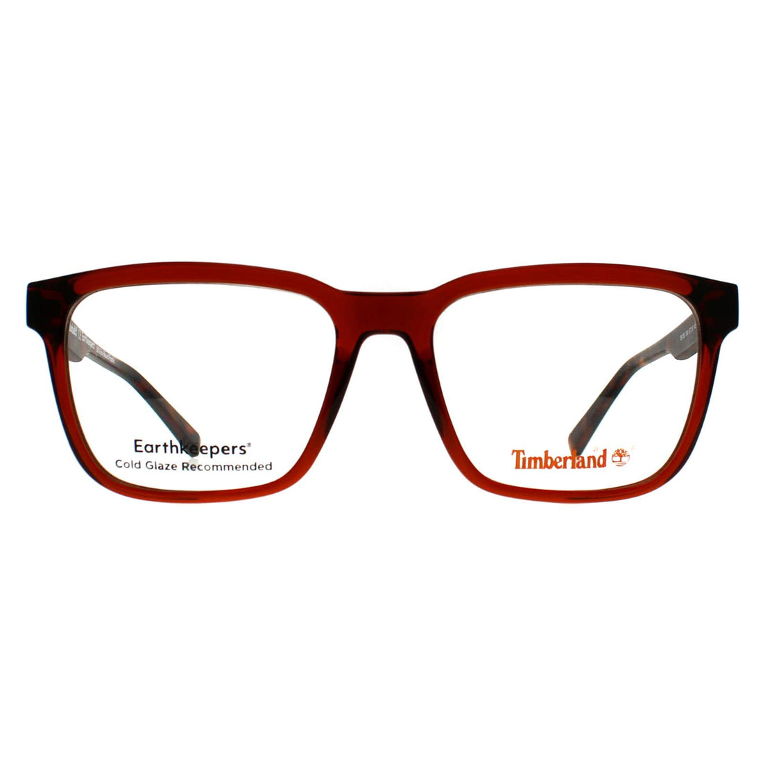 Timberland Glasses Frames TB1763 048 Transparent Shiny Brown Men