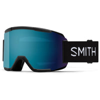 Smith Ski Goggles Squad 2QJ 4K Black ChromaPop Sun Blue Mirror & Yellow