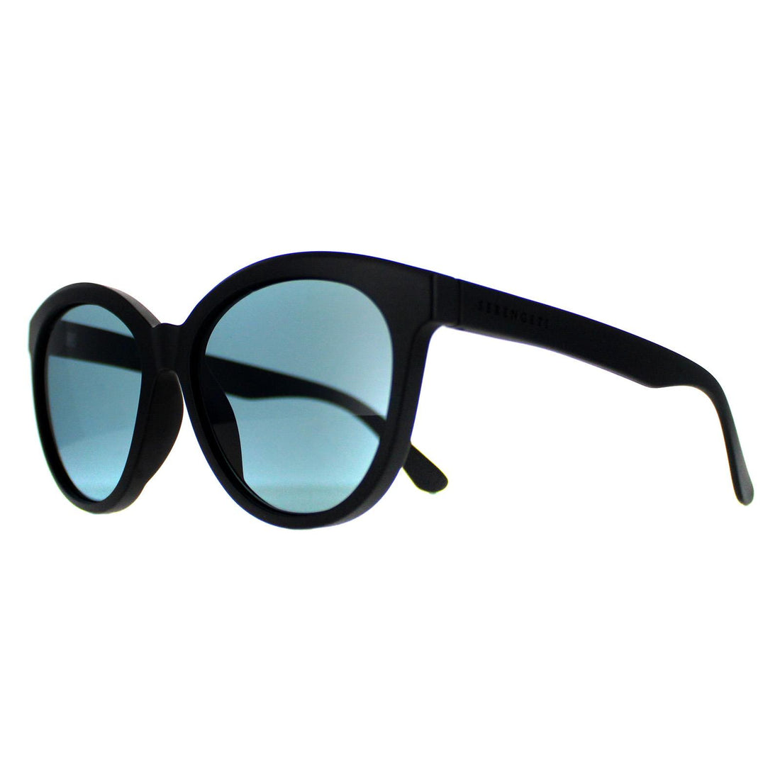 Serengeti Sunglasses Endee SS573003 Matte Black Saturn Polarized Petrol Blue