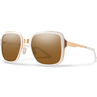 Smith Sunglasses Aveline VK6 SP White Gold Bronze Polarized