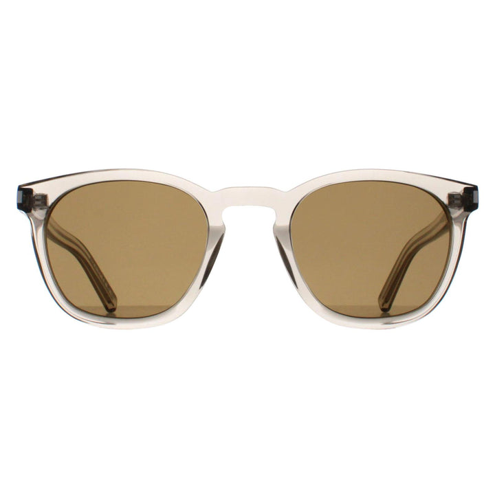 Saint Laurent Sunglasses SL28 047 Transparent Beige Brown