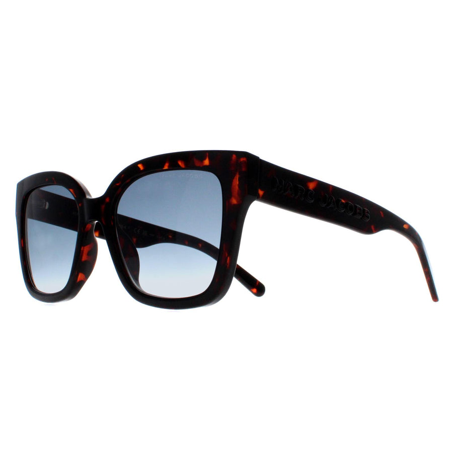 Marc Jacobs Sunglasses MARC 658/S 086 08 Shiny Dark Havana Blue Gradient
