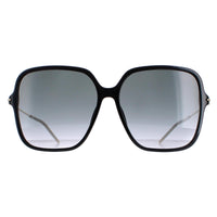Gucci Sunglasses GG1267S 001 Shiny Black and Gold Grey Gradient