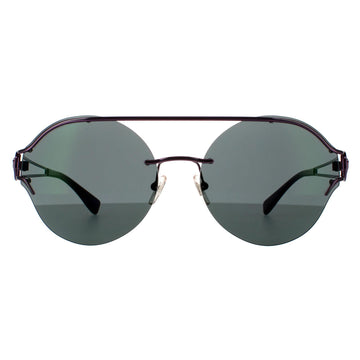Versace Sunglasses VE2184 1414C0 Violet Dark Grey Mirrored Green
