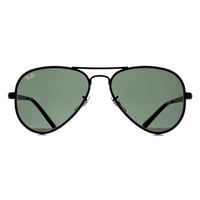 Ray-Ban Sunglasses RB3925 Aviator Max 002/31 Black Green