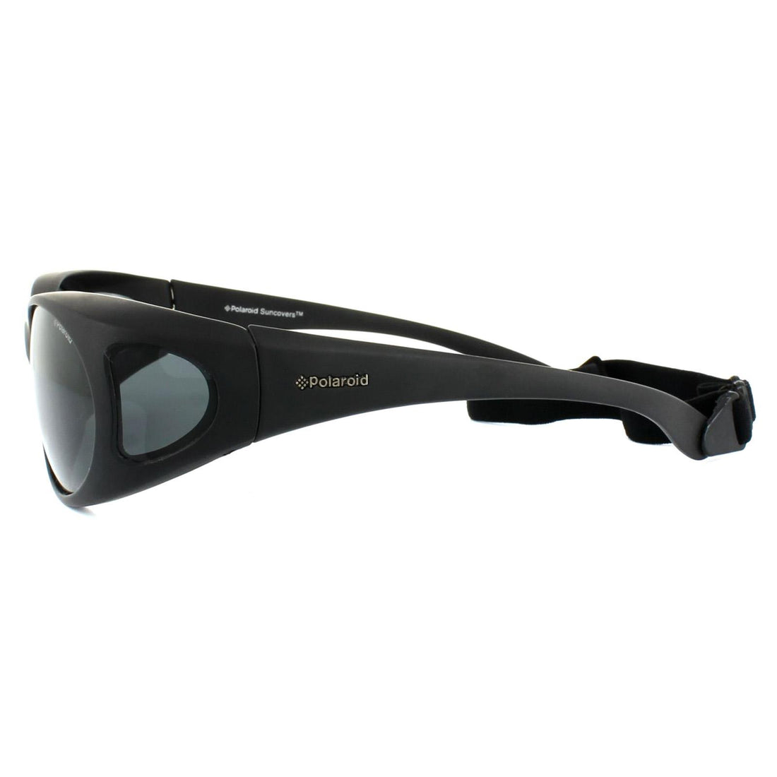 Polaroid Suncovers Fit Over Glasses Sunglasses P8900 KIH Y2 Black Grey Polarized
