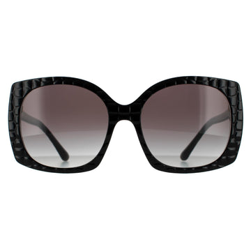 Dolce & Gabbana Sunglasses DG4385 32888G Black Texture Cocco Black Grey Gradient