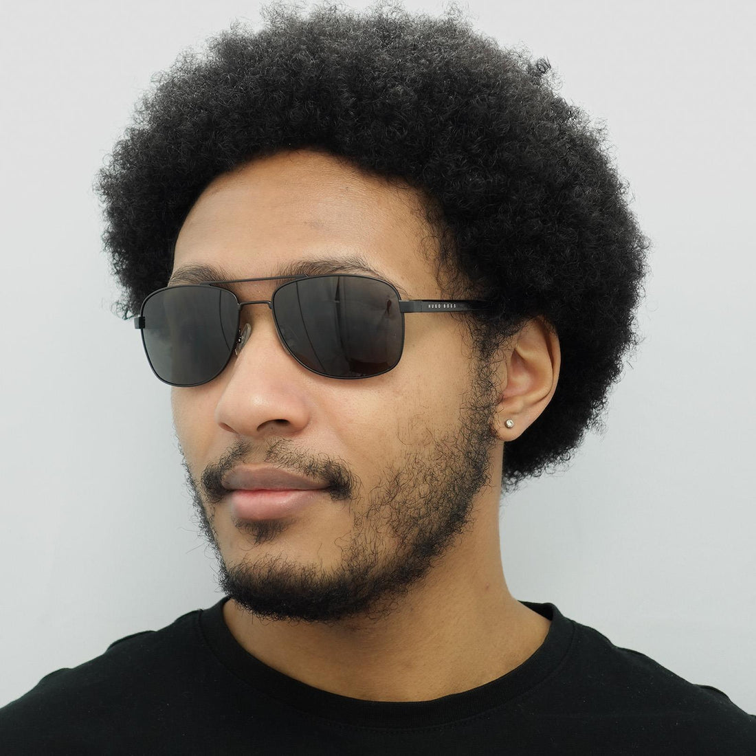 Hugo Boss Sunglasses 0762/S 10G NR Matte Black Grey