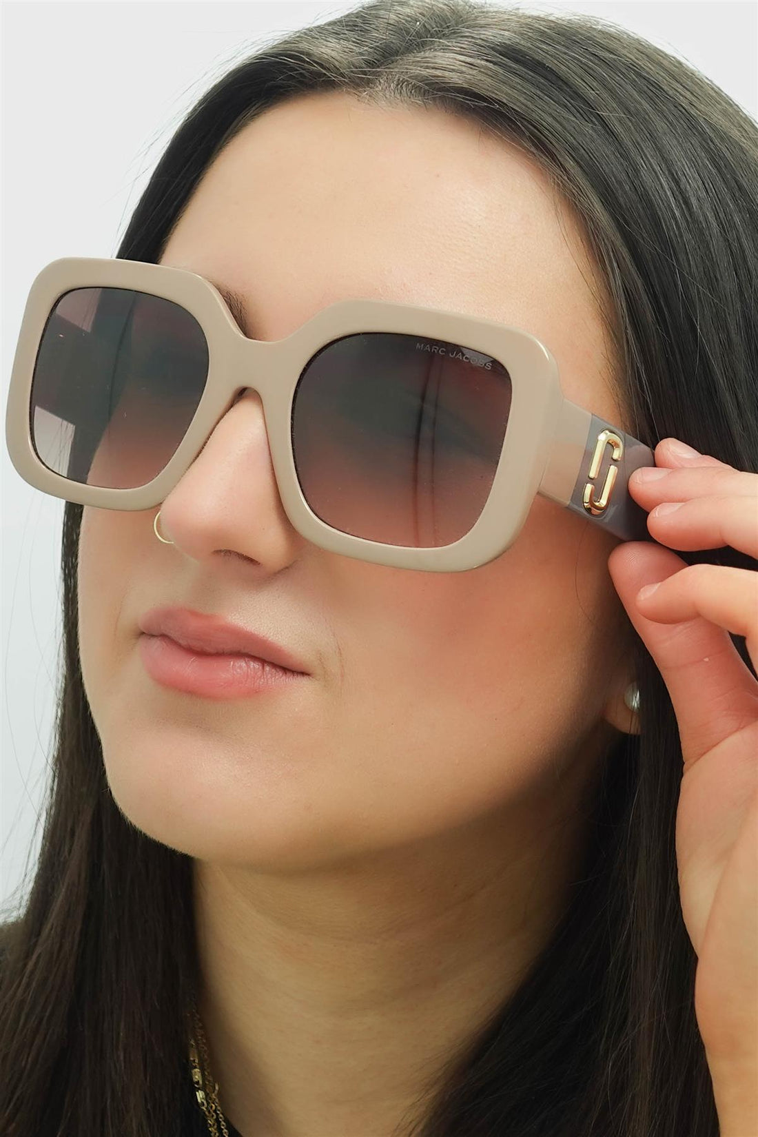 Marc Jacobs Sunglasses MARC 647/S 690 JA Beige Gray Brown Gradient