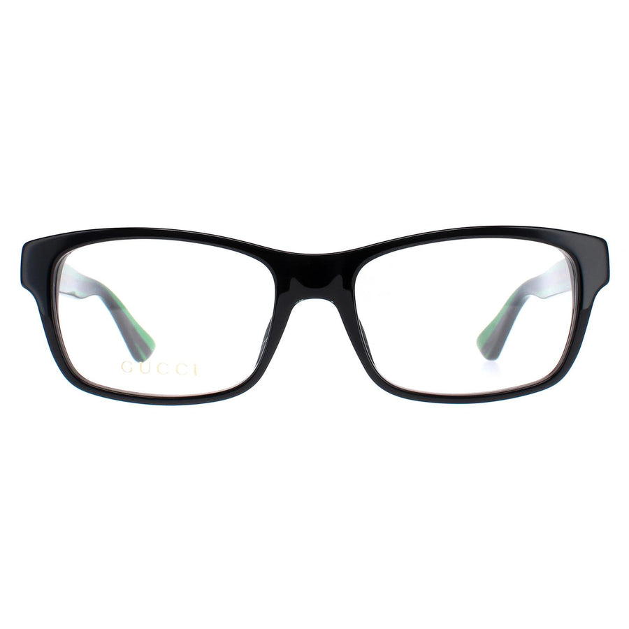 Gucci GG0006O Glasses Frames Black Transparent Green