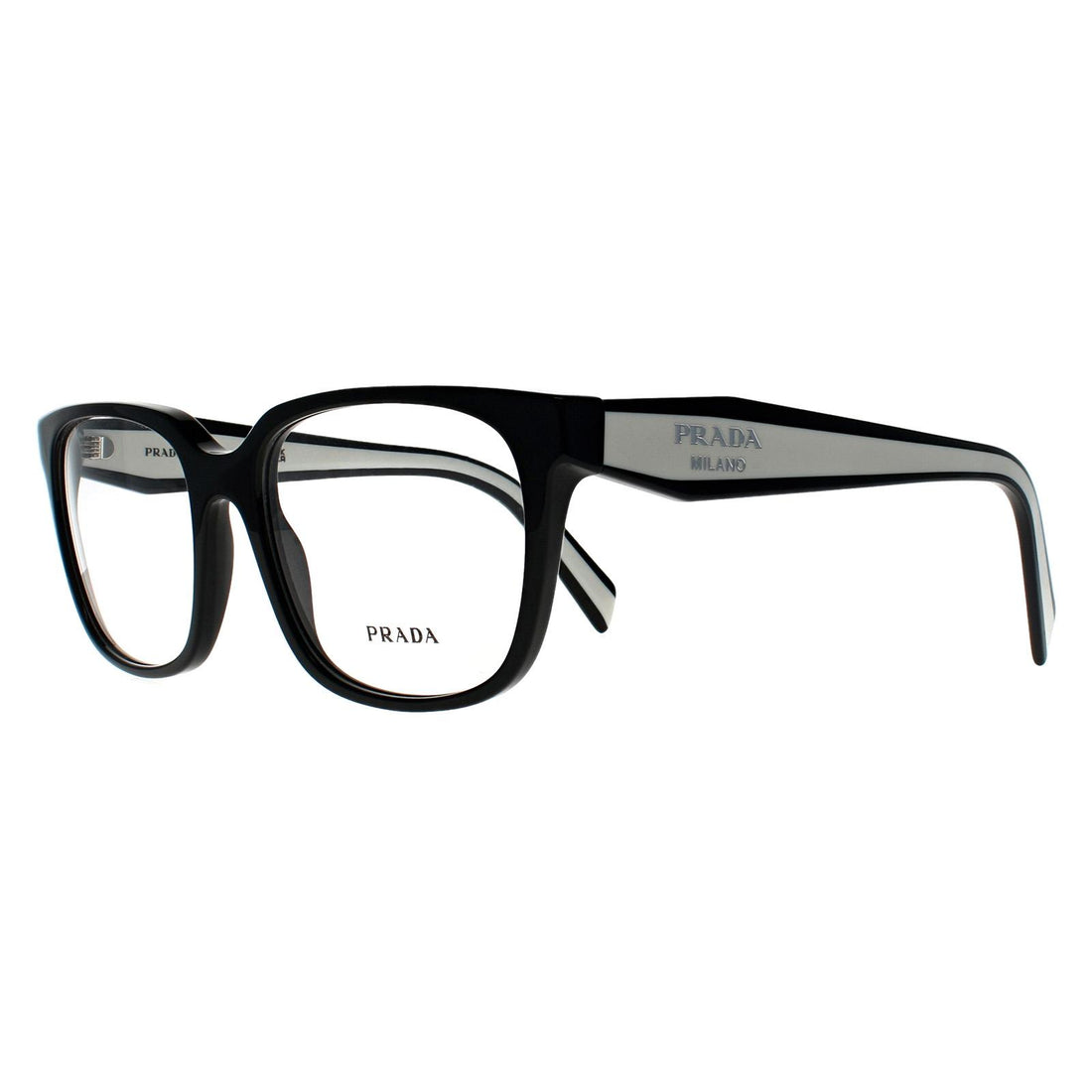 Prada Glasses Frames PR 17ZV 1AB1O1 Black Women