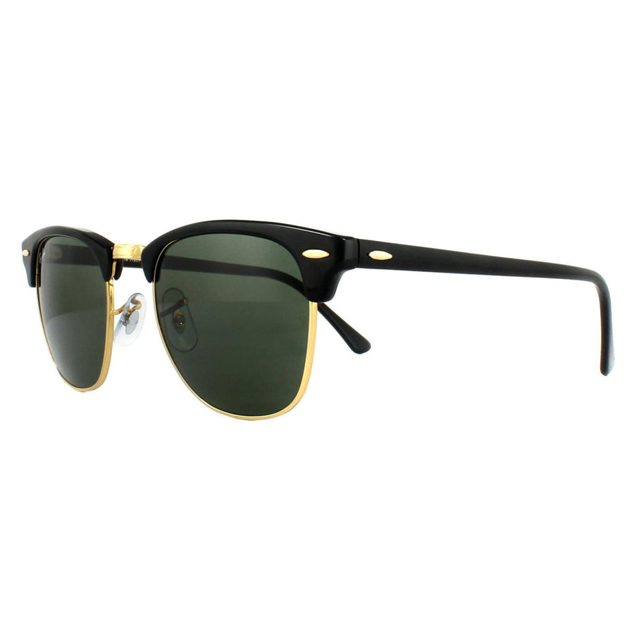 Ray-Ban Sunglasses Clubmaster 3016 W0365 Black Green G-15 Small 49mm