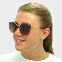 Ted Baker Sunglasses TB1526 Hope 205 Matte Gold Burgundy Red