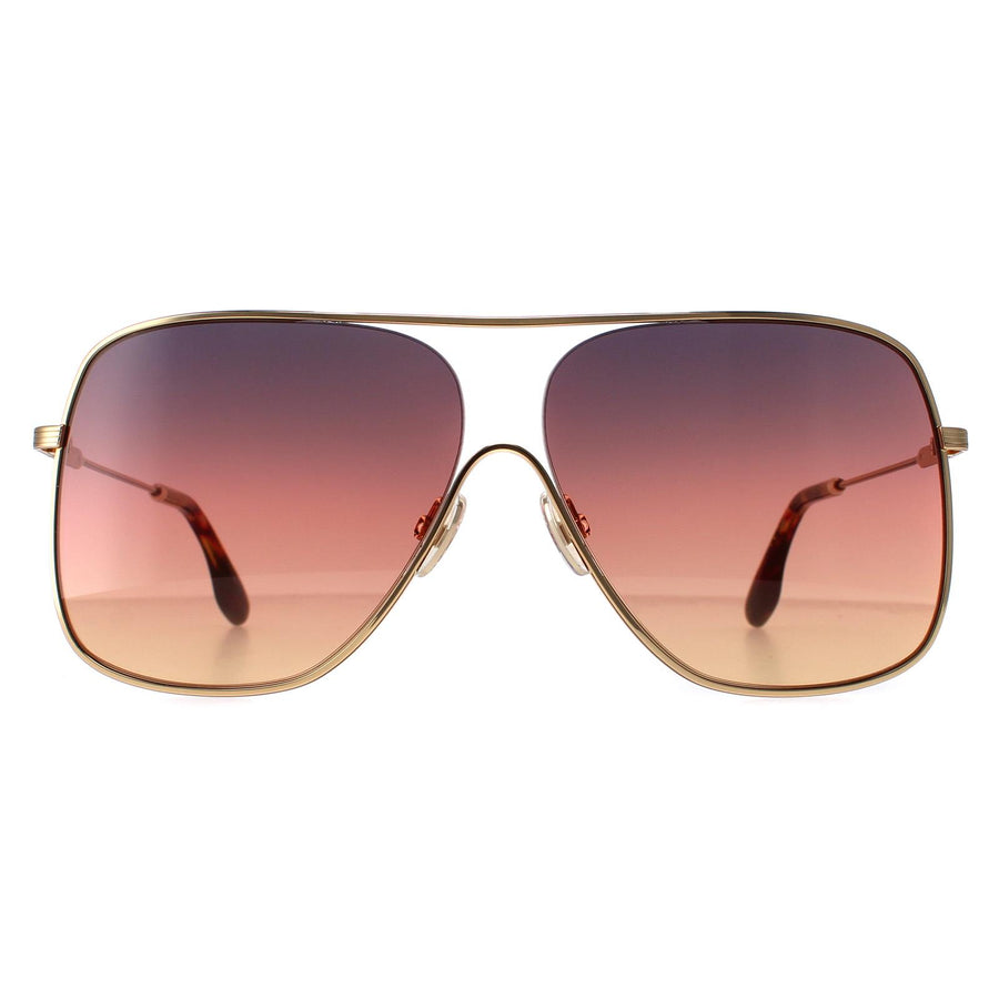 Victoria Beckham Sunglasses VB132S 711 Gold Brown Gradient