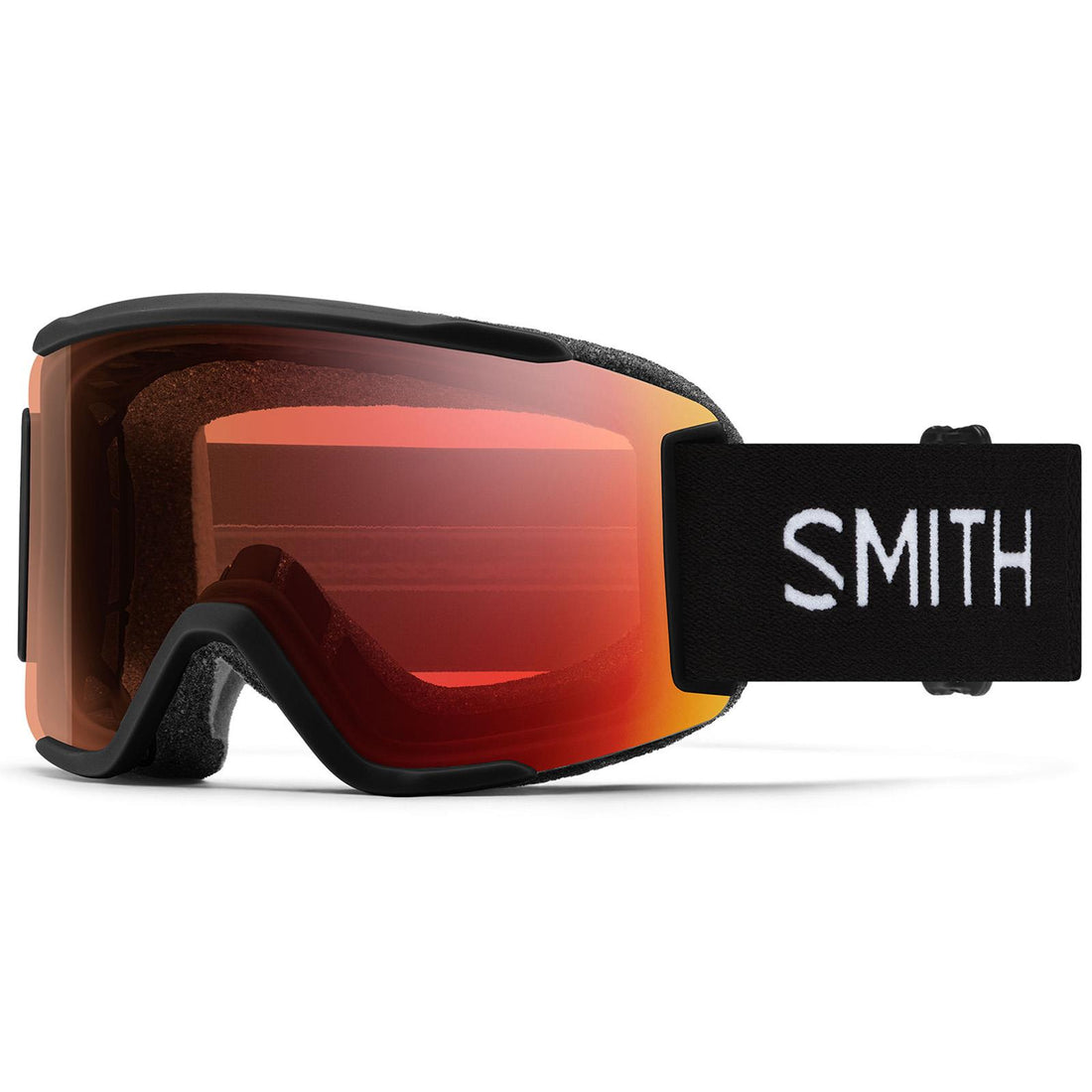 Smith Ski Goggles Squad S 2QJ 4V Black ChromaPop Pro Photochromic Red Mirror