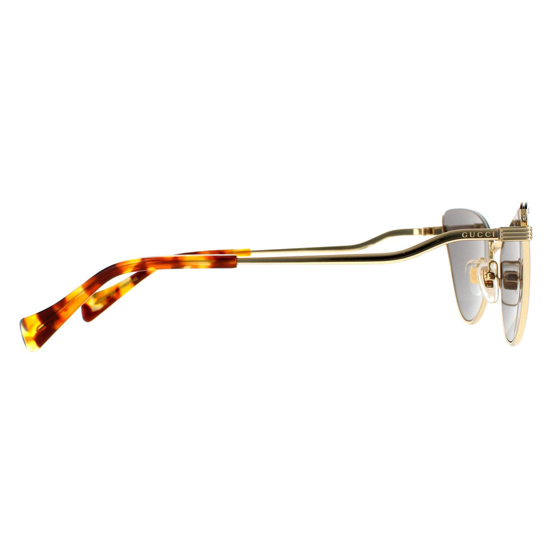 Gucci Sunglasses GG1006S 001 Gold Grey